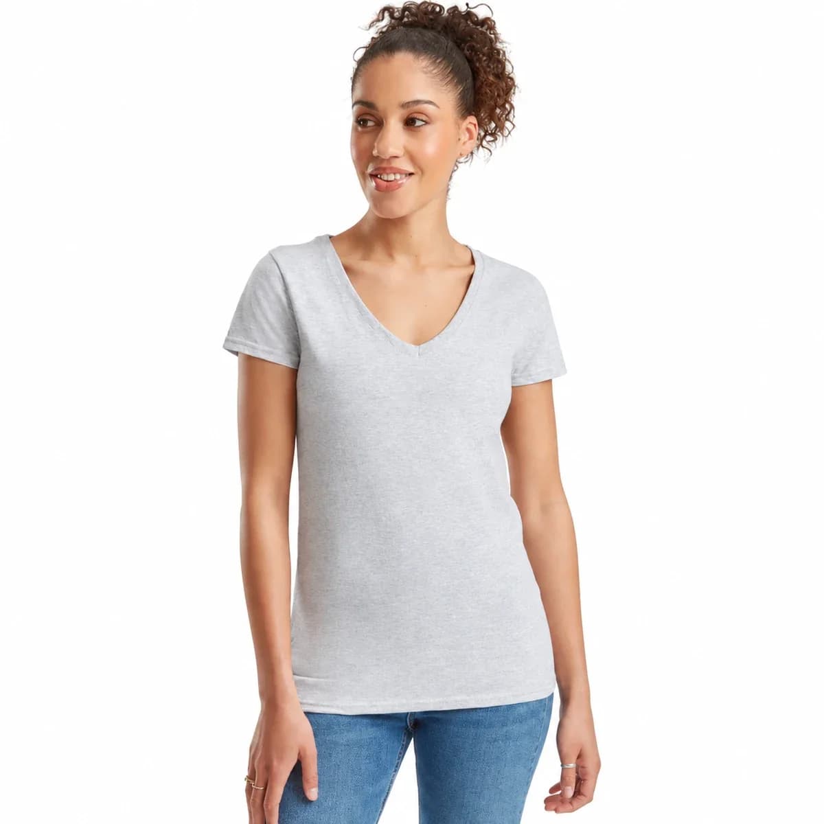 Ladies Valueweight V-Neck T